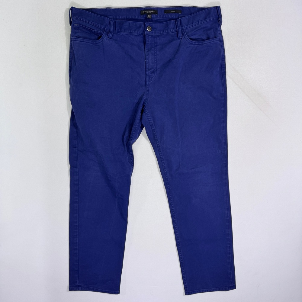 Banana Republic Traveler Slim Twill Pant 38x30 (39x29) Blue Navy Chino Casual